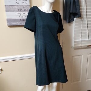 Alex Marie Forest Green Textured Mini Dress